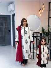 White cotton set with plazo combo set