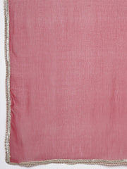 Maroon Ethnic Printed Angrakha Gotta Patti Kurta Sharara & Dupatta