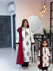 White cotton set with plazo combo set